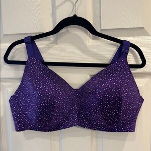Catherine’s Intimates NWT 44C Purple Polka Dot Bra